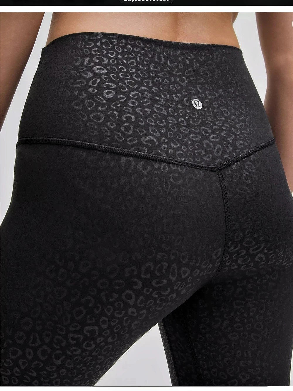 Lululemon Align High-Rise Pant 28” Leopardo Shift Micro Emboss Black